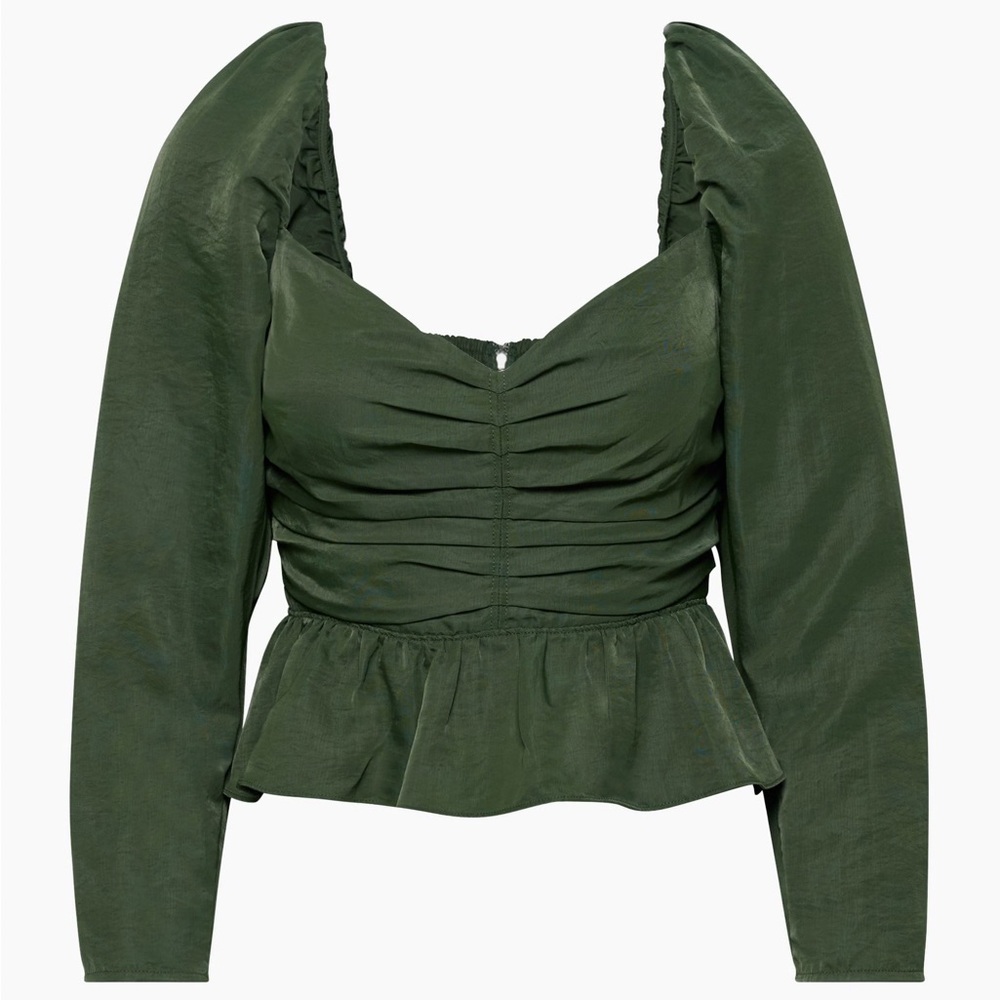 ARITZIA Peplum Satin Top